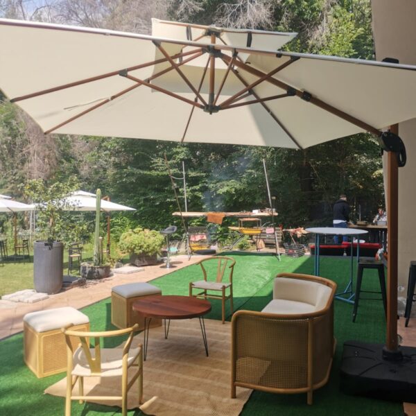 Arriendo Quitasol Romano 3x3 mts